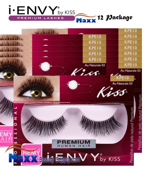 12 Package - Kiss i Envy Au Naturale 03 Eyelashes - KPE10